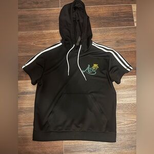 Adidas Black Hoodie- short sleeve Stella collab